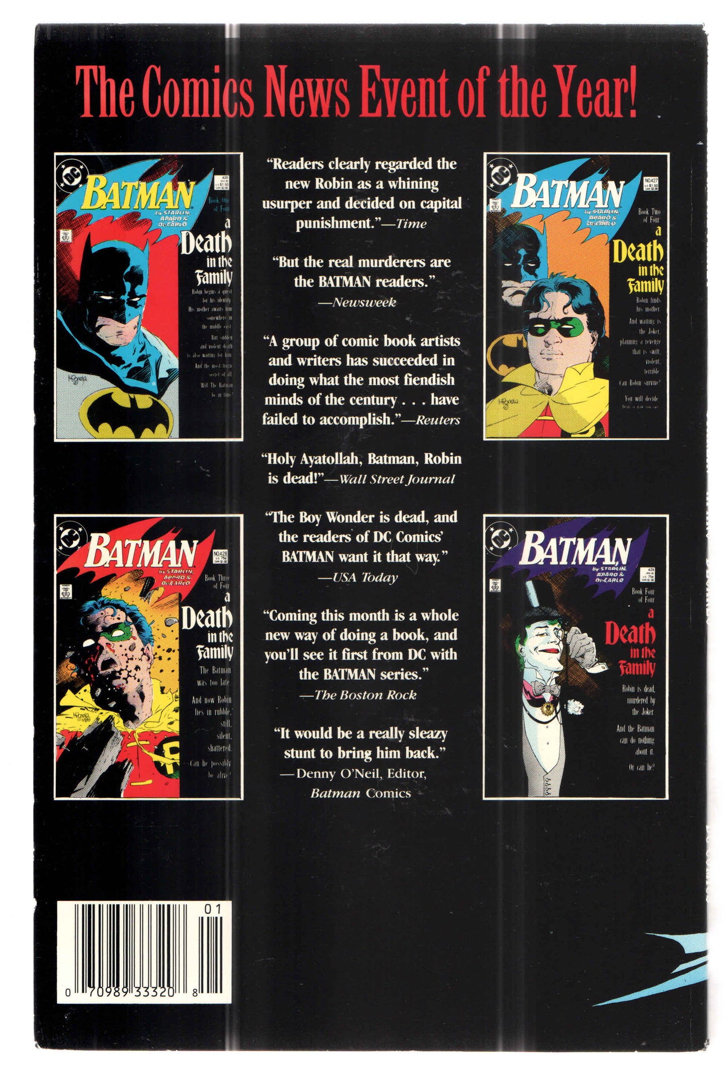 “Batman: A Death in the Family” Trade Paperback (1988)