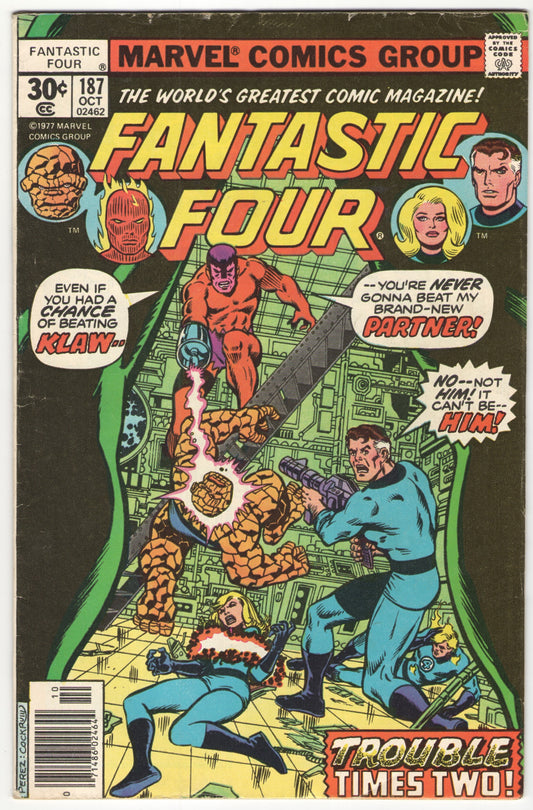 Fantastic Four #187-188 “Trouble Times Two” Story Arc (1977)