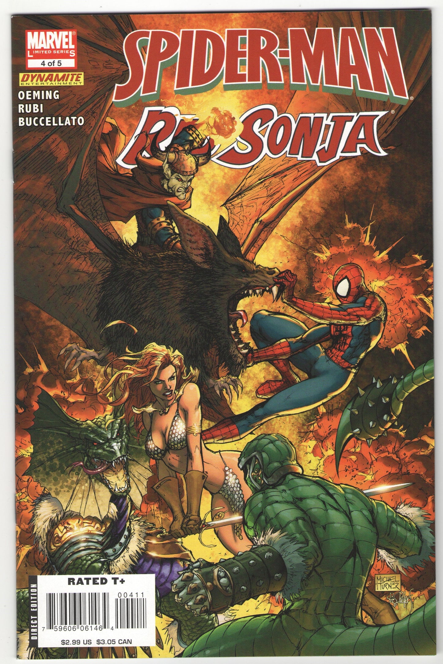 Spider-Man / Red Sonja Completed Limited Series (2008)