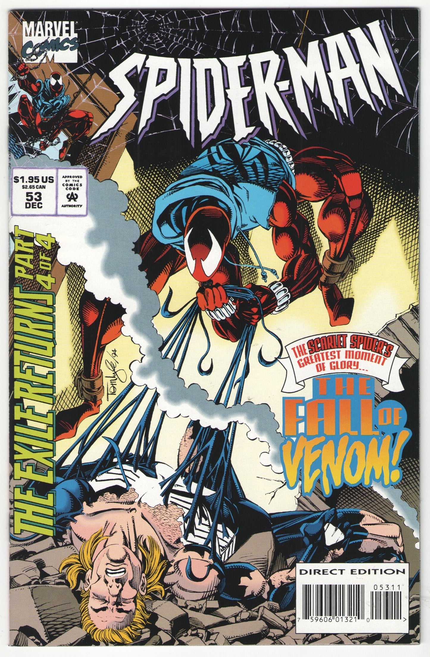 Spider-Man/Web of Spider-Man “The Exile Returns” Complete Crossover Story Arc (1994)