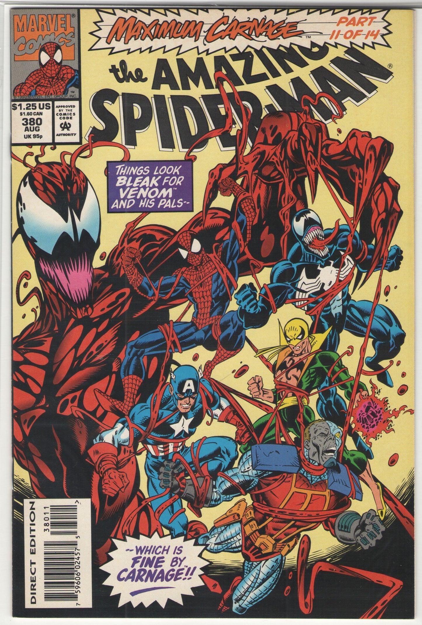 MAXIMUM CARNAGE (1993) STORY ARC, 13 of 14 Issues