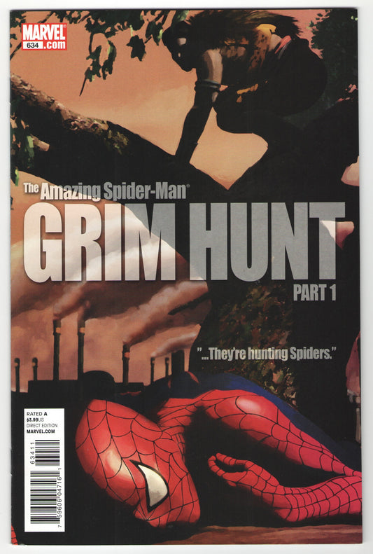 Amazing Spider-Man Issues #634-637 "Grim Hunt" Complete Story Arc (2010)