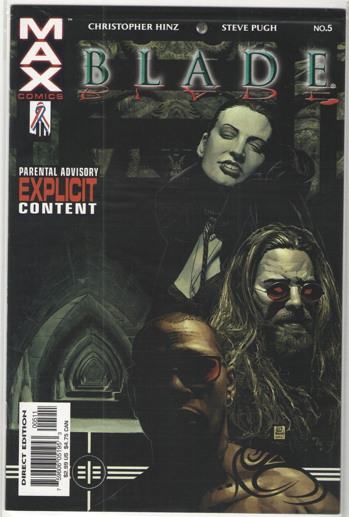 Blade #1-5 (2002) "The Vest" Complete Story Arc