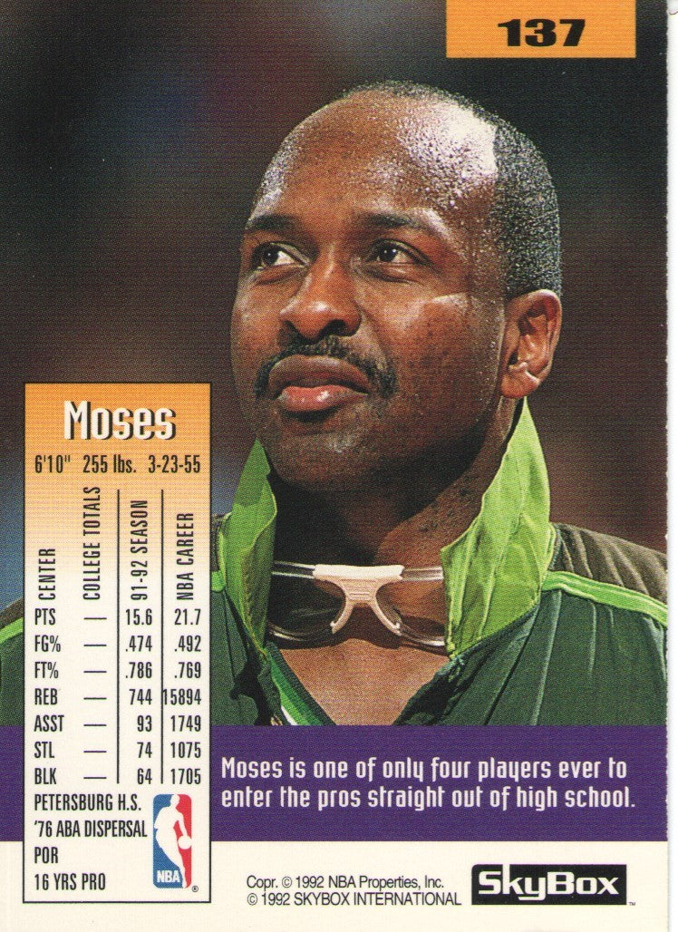 Skybox 1992 Moses Malone (#137)