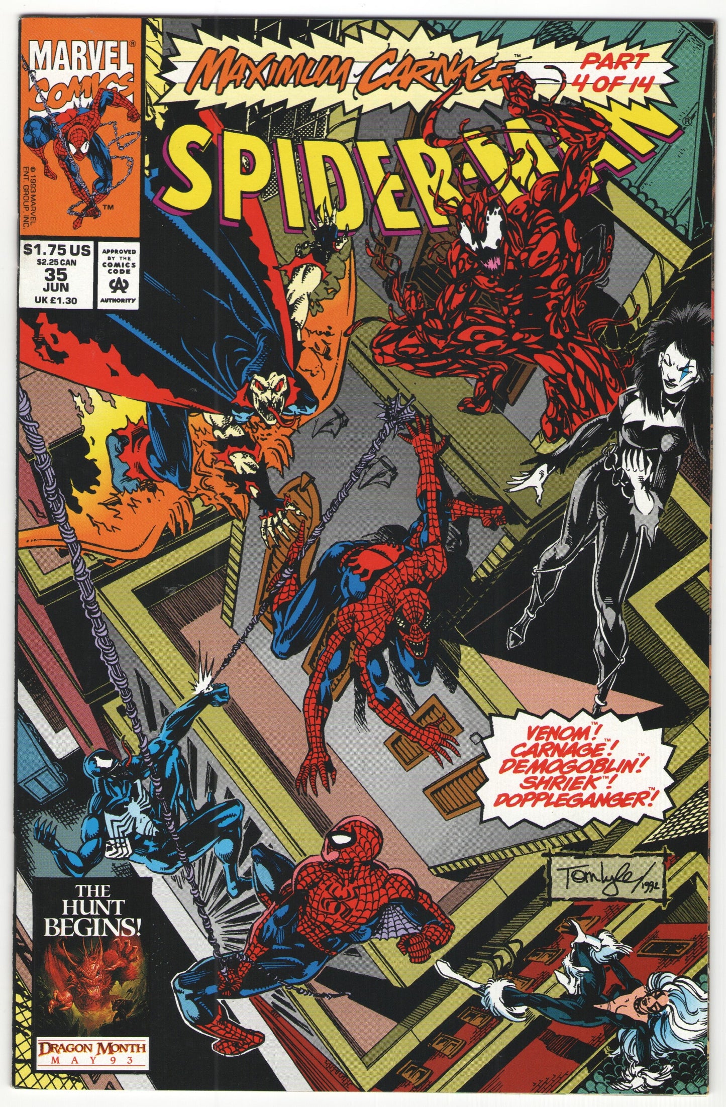 MAXIMUM CARNAGE (1993) STORY ARC, 13 of 14 Issues