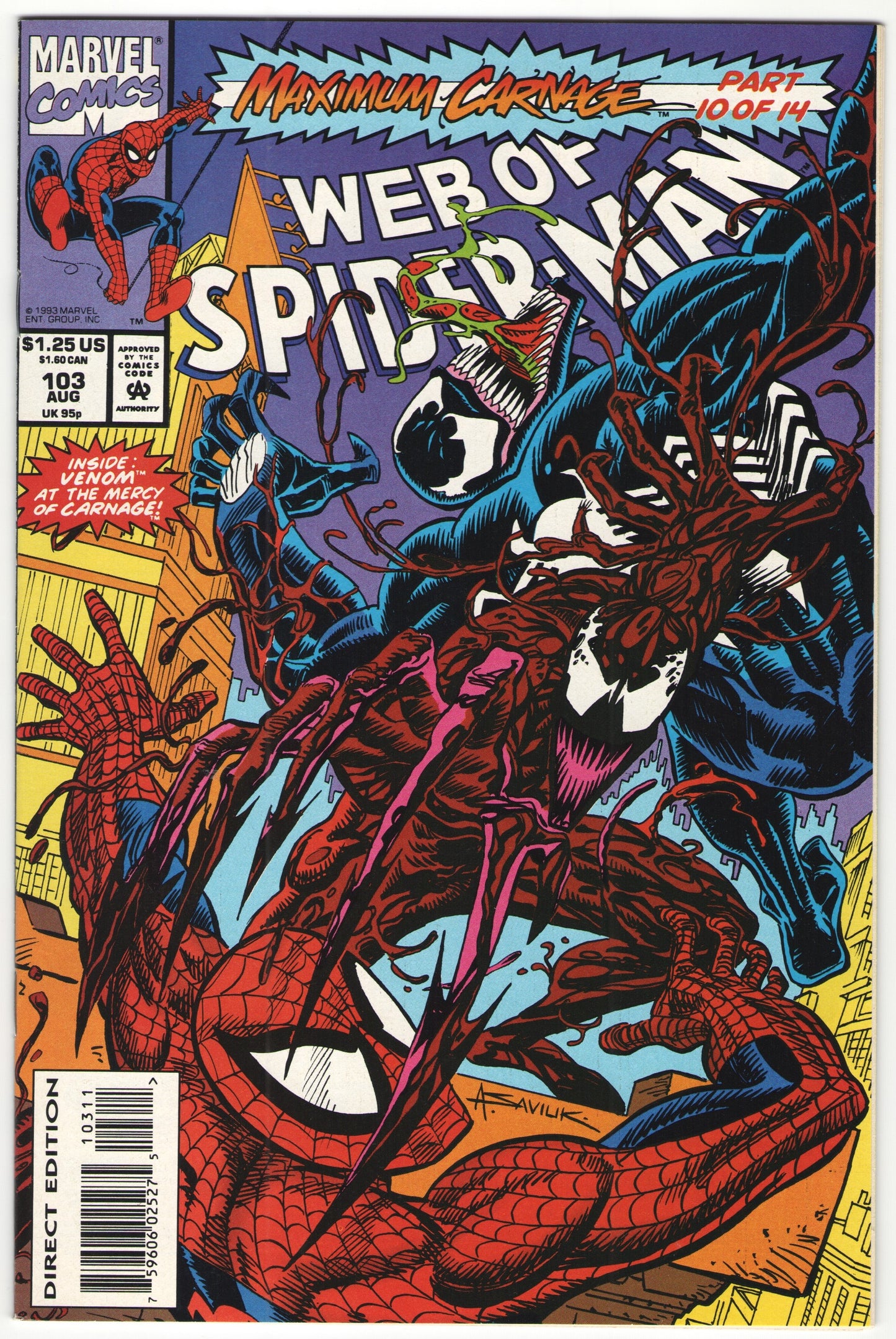 MAXIMUM CARNAGE (1993) STORY ARC, 13 of 14 Issues